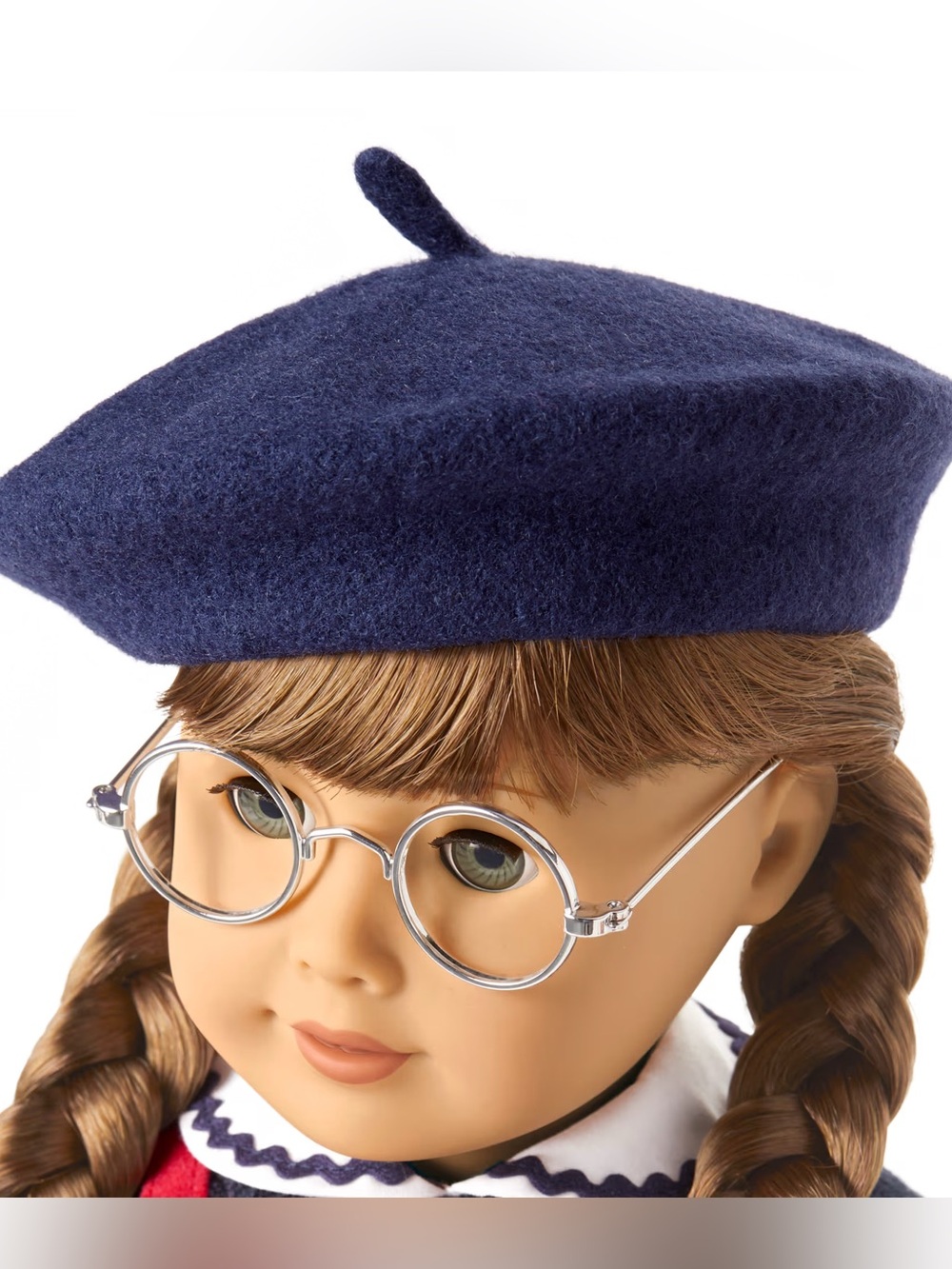 American Girl Pleasant Company 1992 Molly McIntire Beret Hat Meet Outfit Navy